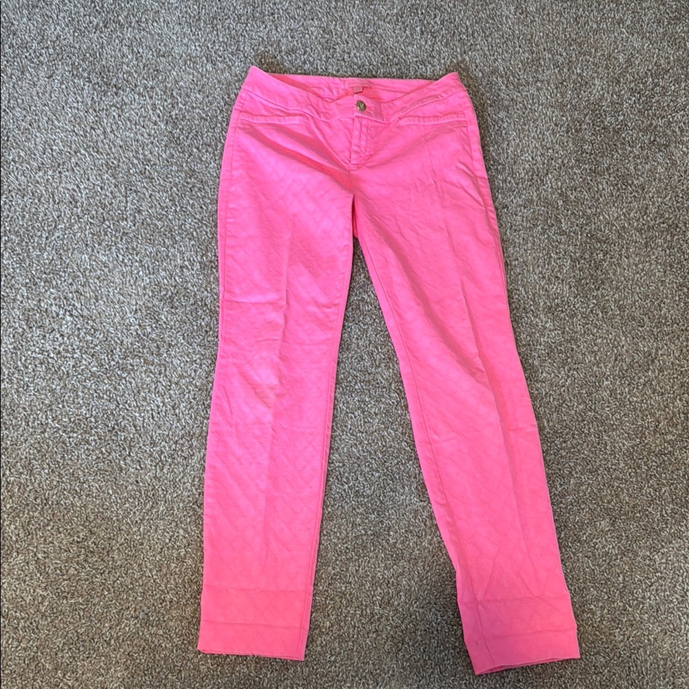 Lilly Pulitzer Kelly Skinny Ankle Pink Pants 2